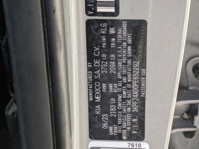 2023 Kia Forte LXS