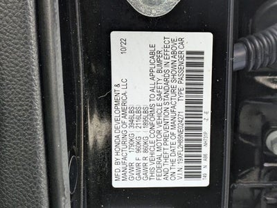 2022 Honda Civic Hatchback Sport