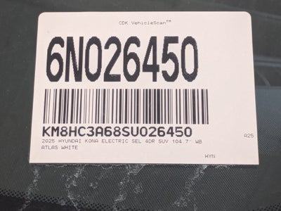 2025 Hyundai Kona Electric SEL