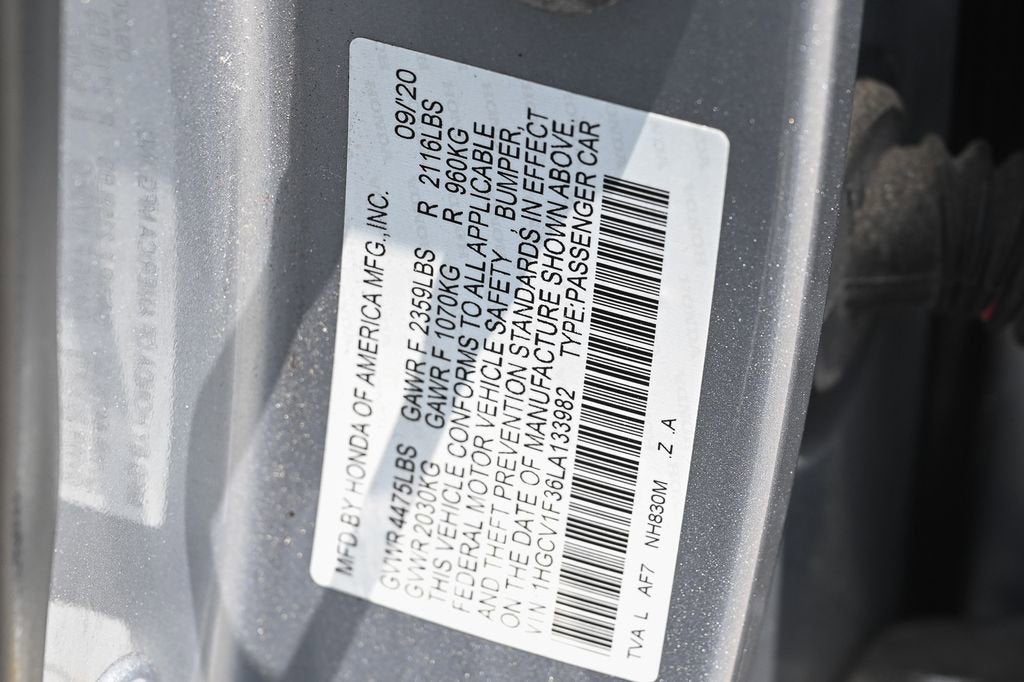 2020 Honda Accord Sedan Sport
