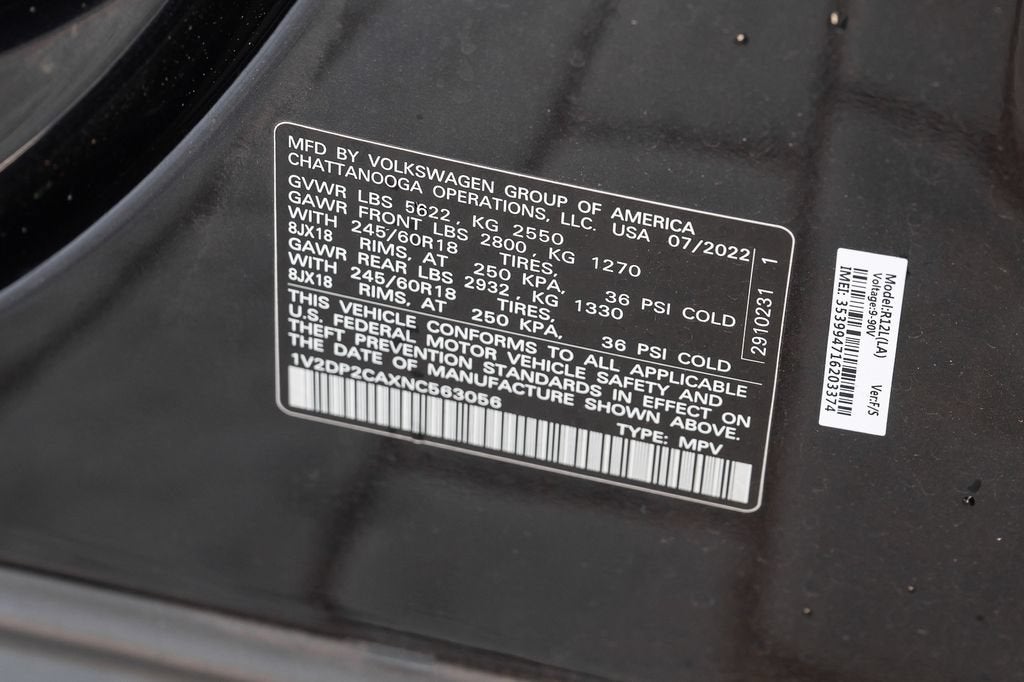 2022 Volkswagen Atlas 2.0T SE
