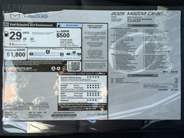 2025 Mazda Mazda CX-30 2.5 S AWD