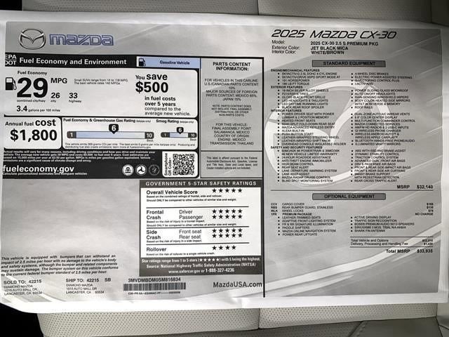 2025 Mazda Mazda CX-30 2.5 S Premium AWD