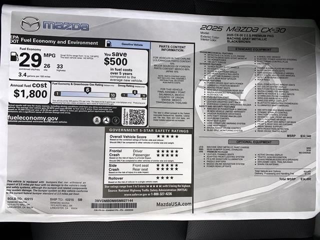 2025 Mazda Mazda CX-30 2.5 S Premium AWD