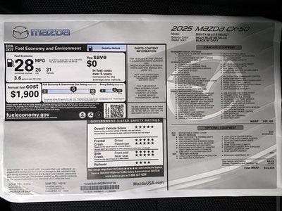 2025 Mazda Mazda CX-50 2.5 S Select AWD