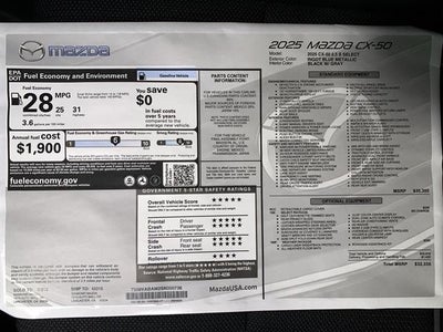 2025 Mazda Mazda CX-50 2.5 S Select AWD