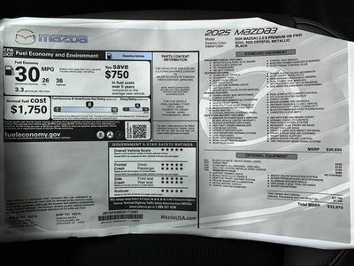 2025 Mazda Mazda3 Hatchback 2.5 S Premium