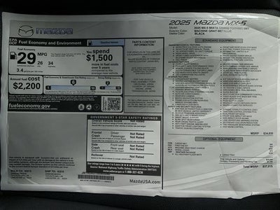 2025 Mazda Mazda MX-5 Miata Grand Touring