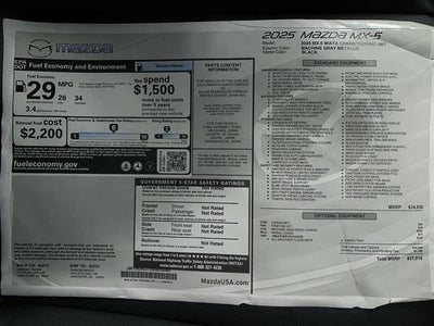 2025 Mazda Mazda MX-5 Miata Grand Touring