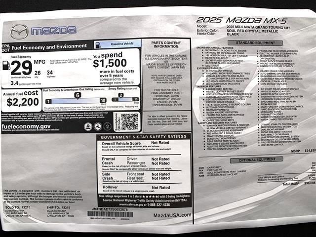 2025 Mazda Mazda MX-5 Miata Grand Touring