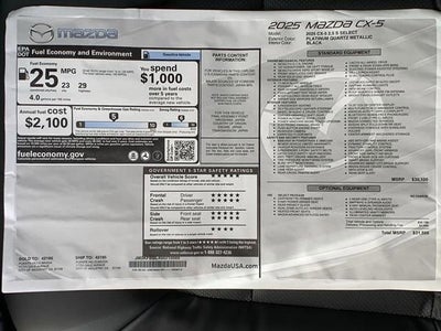 2025 Mazda Mazda CX-5 2.5 S Select AWD