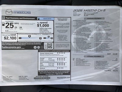 2025 Mazda Mazda CX-5 2.5 S Select AWD