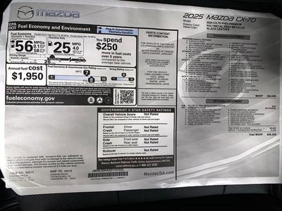 2025 Mazda Mazda CX-70 Plug-In Hybrid Premium AWD