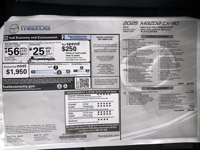 2025 Mazda Mazda CX-90 Plug-In Hybrid Premium Sport AWD