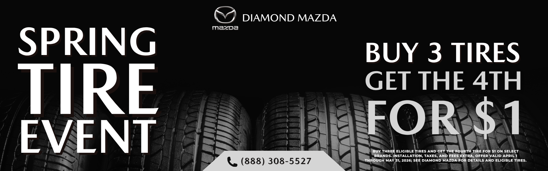 Buy 3 Tires Get The 4th Free